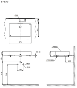chậu lavabo đặt bàn LT952
